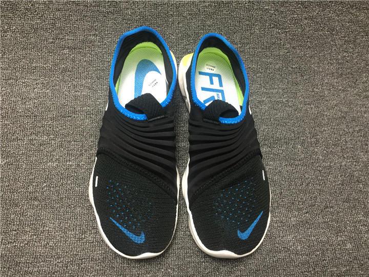2020 Men Nike Free Run Flyknit 3.0 Black Blue Green White Shoes